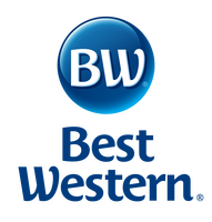 Das Best Western Logo zeigt die Buchstaben "BW" auf einem blauen Kreis mit dem Schriftzug darunter.